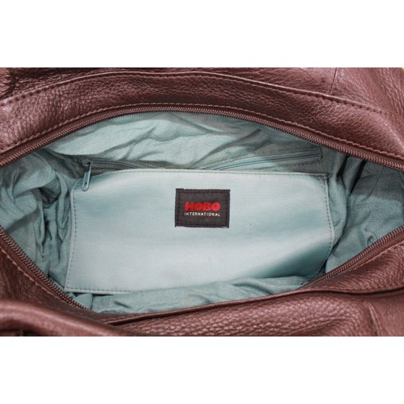 Hobo International Brown Pebbled Leather Purse Hobo Shoulder Bag - Picture 8 of 9